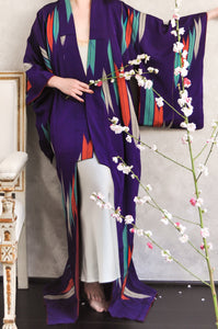 Arrow of Love Taisho Style Antique Silk Kimono