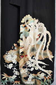 Fuji Kamon Phoenix Rising Antique Tomesode Kimono