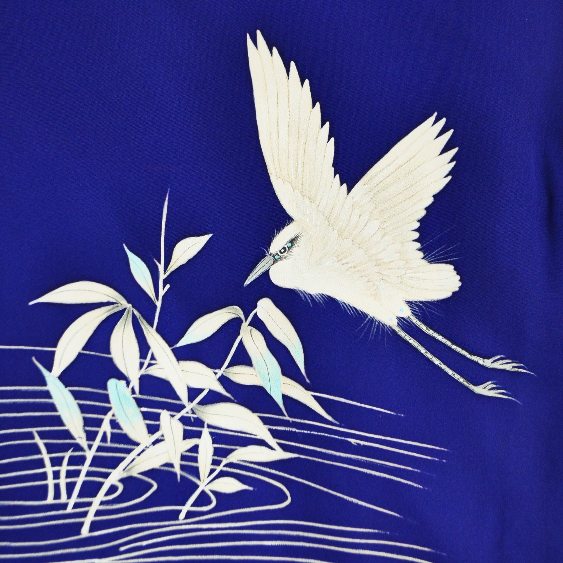Dance of White Heron Vintage Kimono