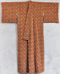 Dream flower Chirimen Vintage Kimono