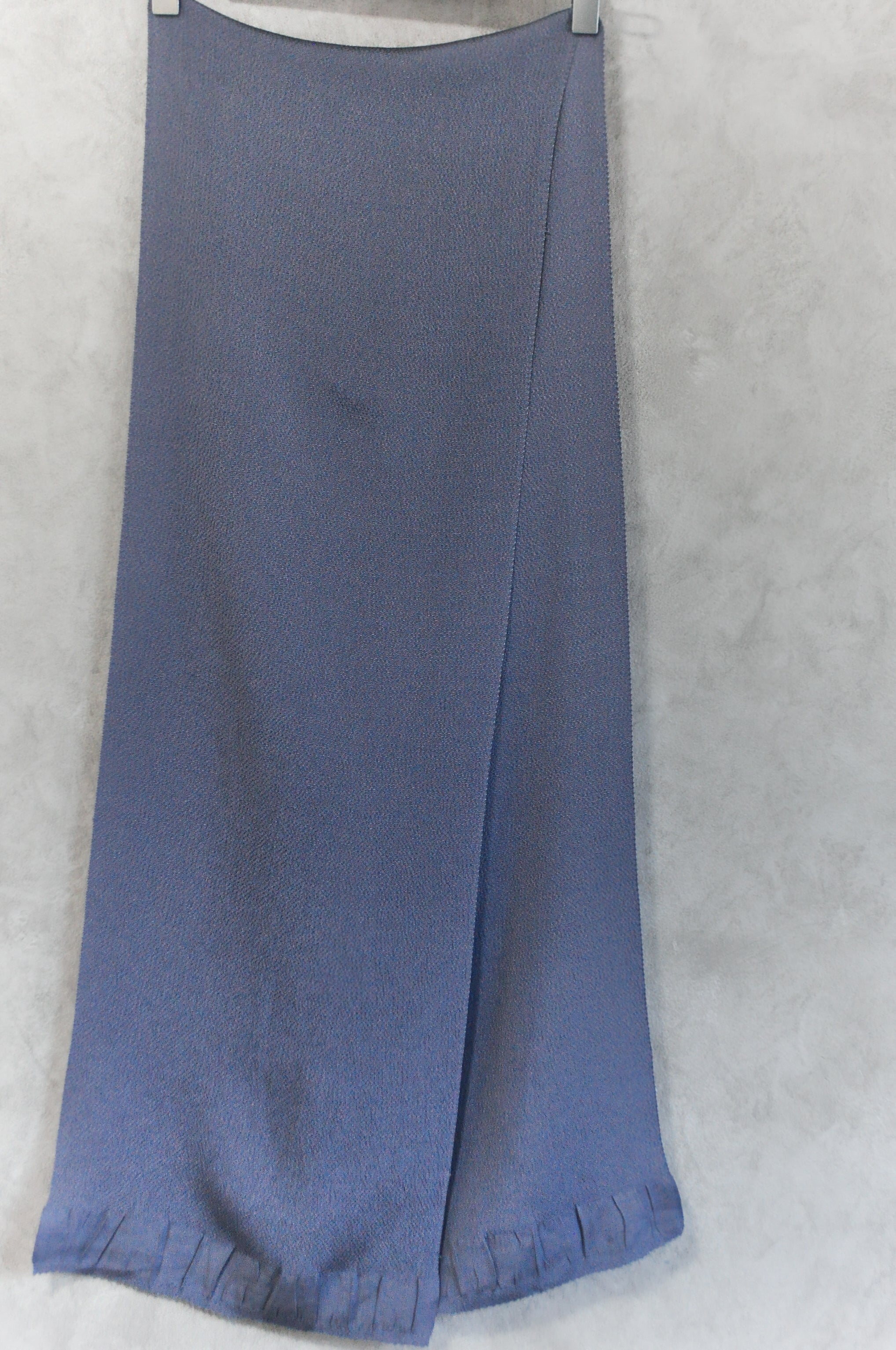 Stingray Silver Silk Chirimen Obiage Belt