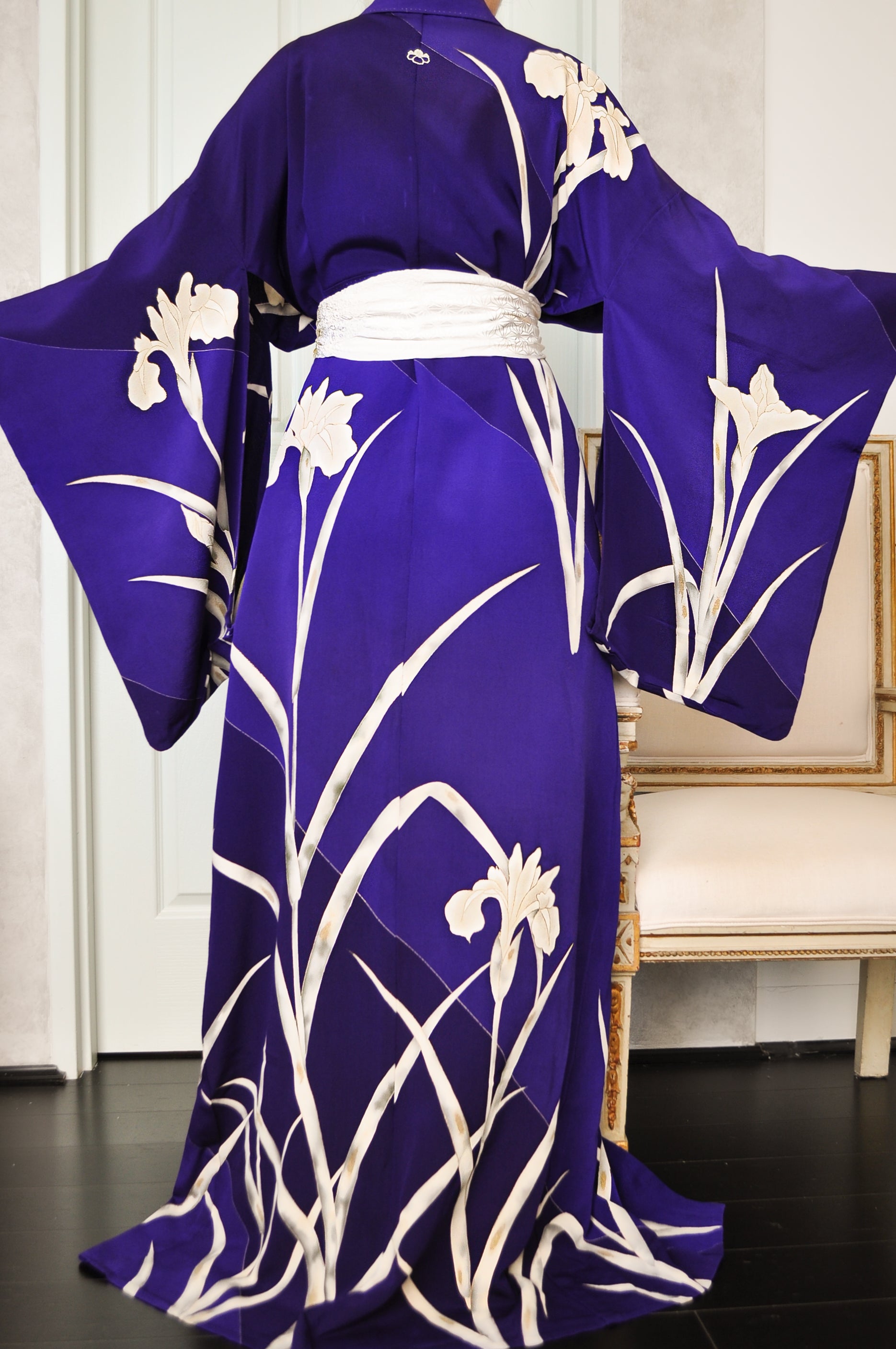 Hanashobu Iris Vintage Kimono