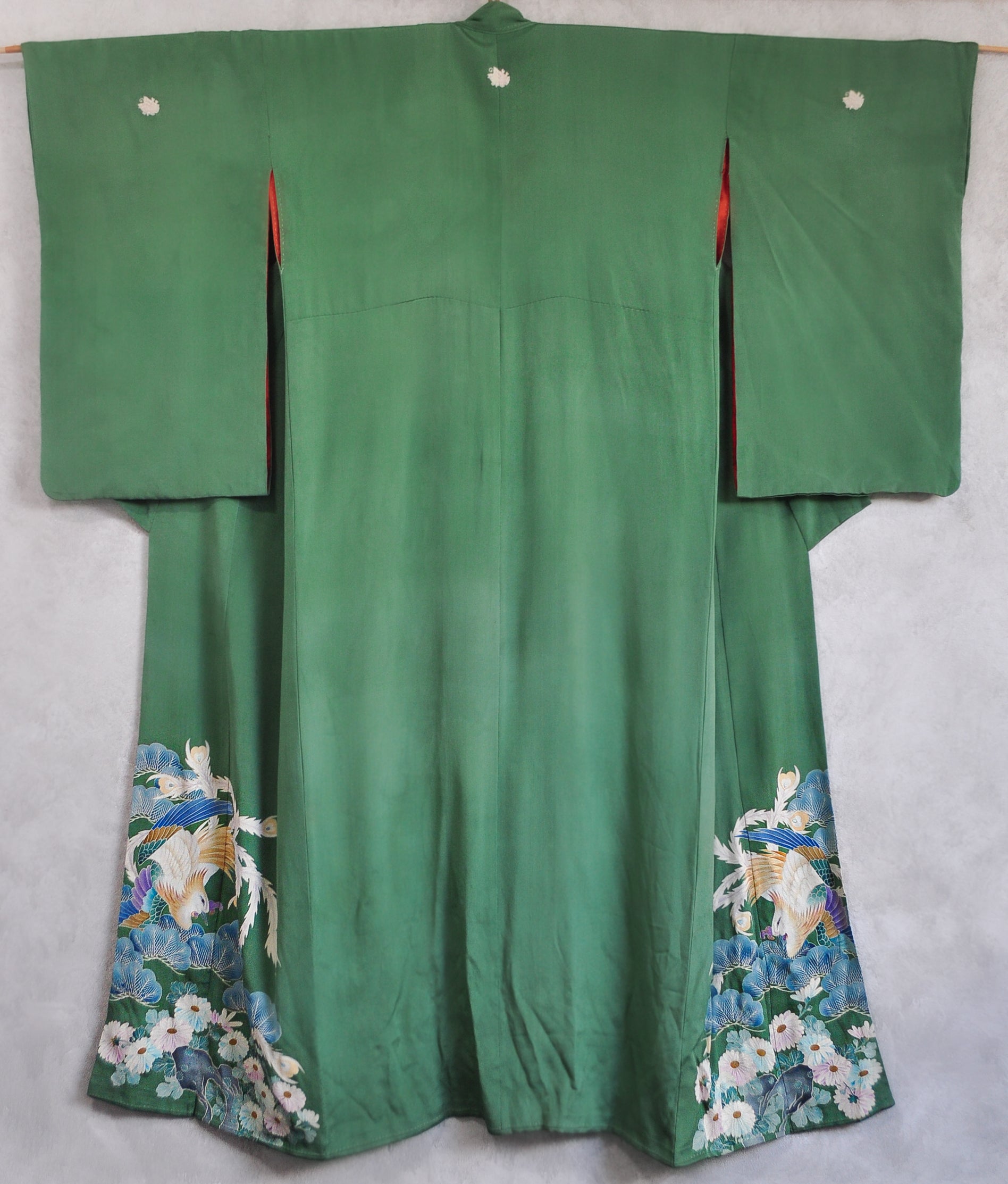 Ageha Kamon Phoenix Rising Antique Kimono