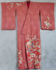 Fairy Island Antique Rinzu Silk Kimono