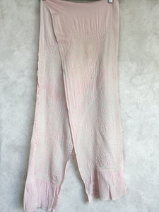 Pretty in Pink Chrysanthemum Pattern Shibori Silk Vintage Obiage Belt