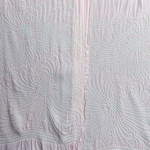 Pretty in Pink Chrysanthemum Pattern Shibori Silk Vintage Obiage Belt