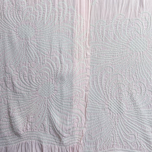 Pretty in Pink Chrysanthemum Pattern Shibori Silk Vintage Obiage Belt