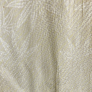 Golden Bamboo Shibori Jacquard Silk Antique Obiage Belt