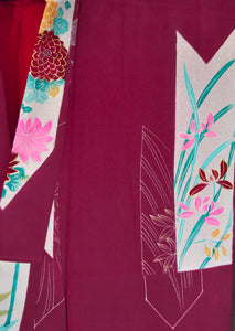 Love Arrow Antique Four season Yabane Pattern Vintage Kimono