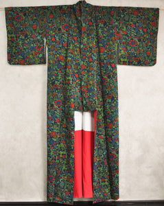 Colour of her Eyes 80s Kimono Robe