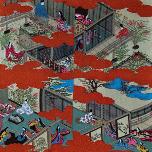 Tale of Genji Theme Vintage Furoshiki Wrapping Cloth