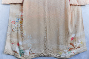 Cloud Dancing 40s Silk Semi Antique Kimono