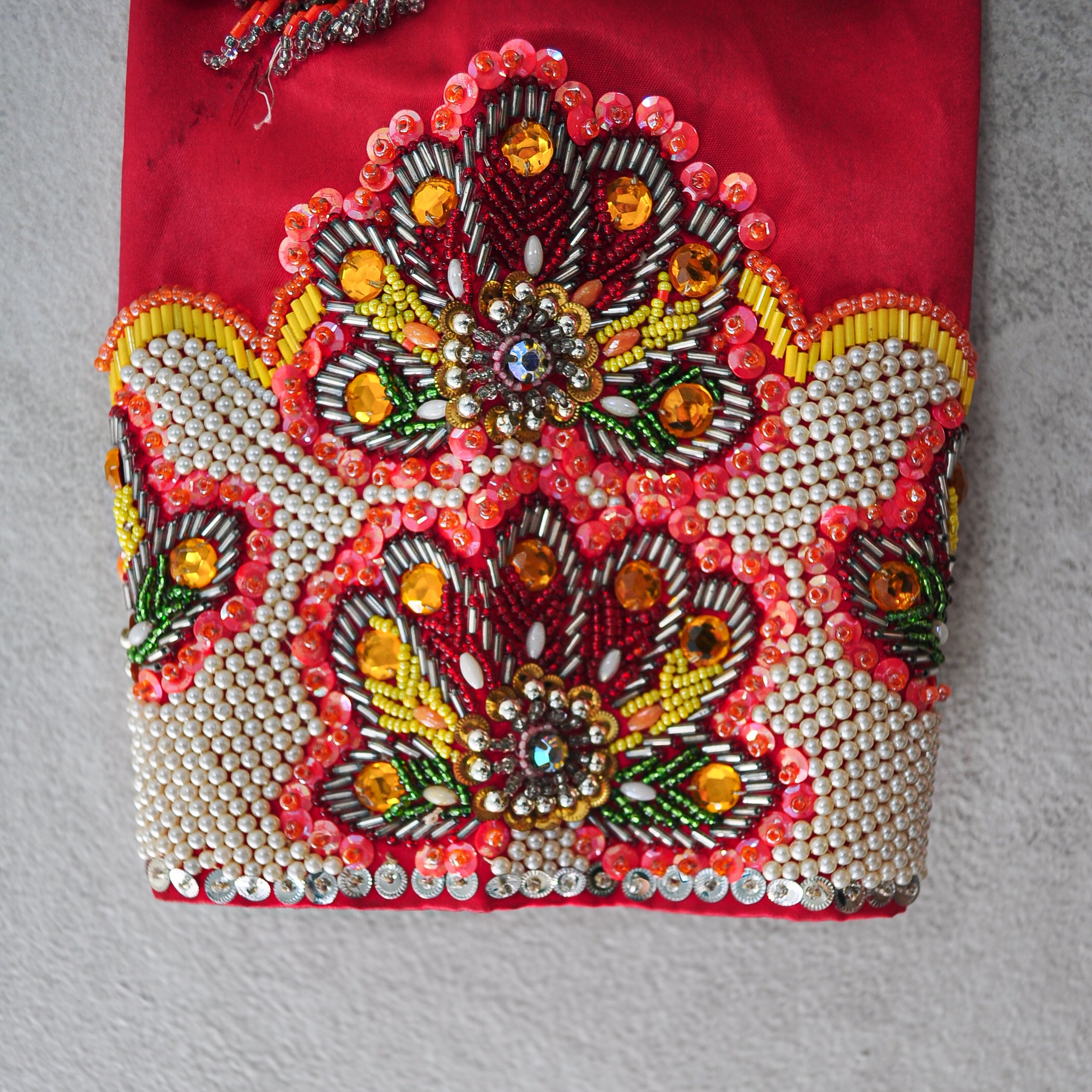 Dragon and Phoenix Embellished 70s Vintage Silk Mandarin Collar Jacket