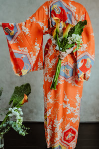 Le festival Plum Blossom Pattern Antique vintage Juban Kimono
