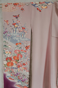 Sugartown Sunrise Vintage Yuzen Furisode Kimono Robe