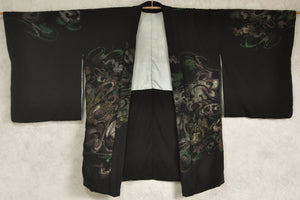 Anemones Nymph Vintage Silk Lurex Kimono Jacket