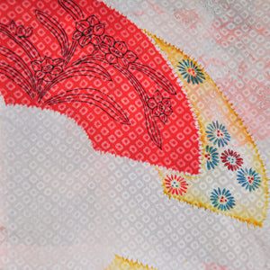 Camellia Breeze Antique Silk Jacquard Haori Kimono