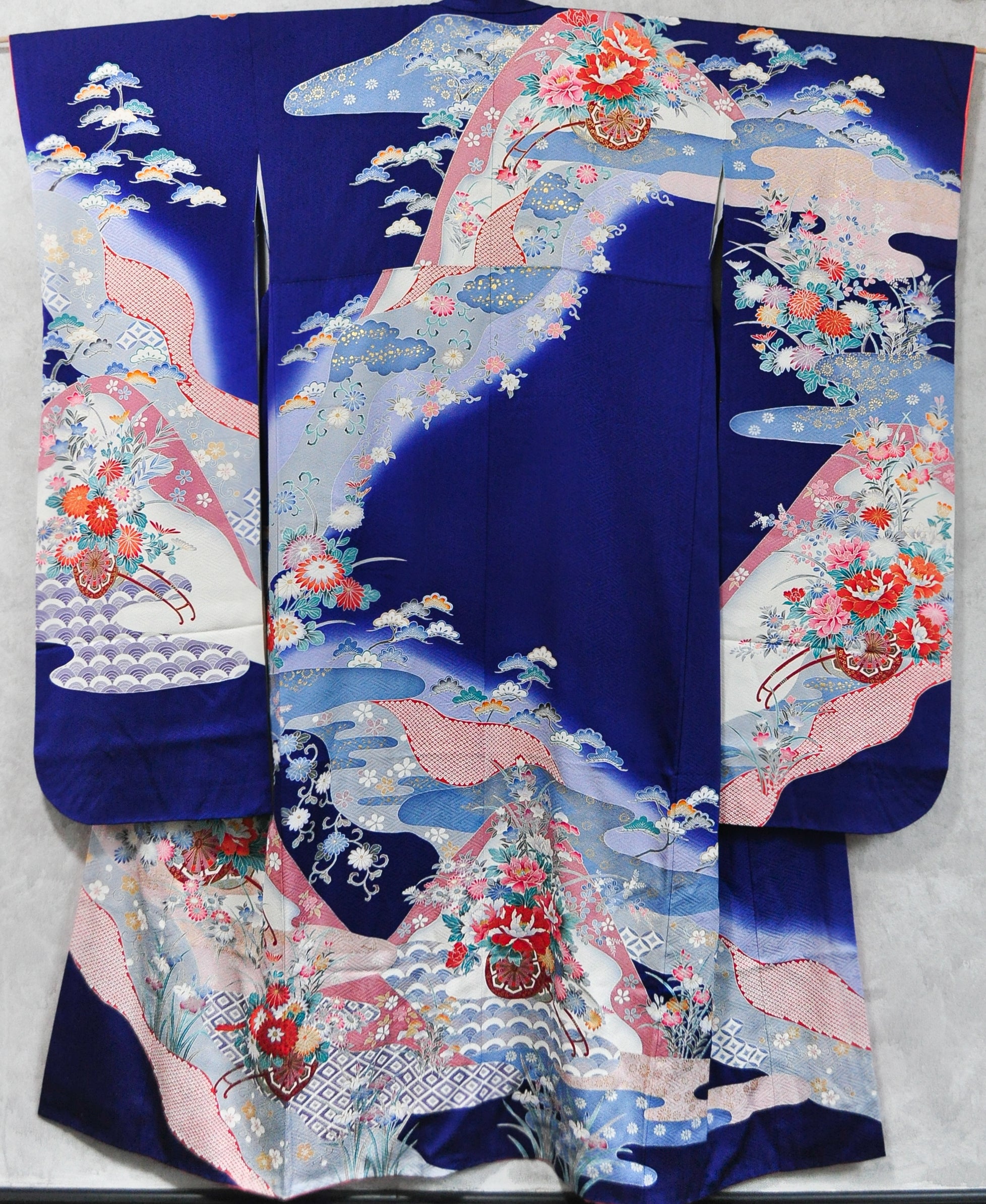 Moon Catcher Silk Vintage Furisode Kimono Robe