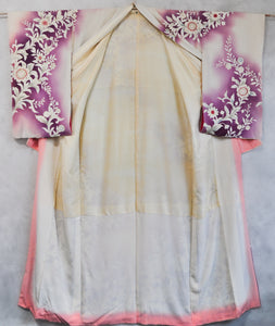 Clematis Stars Vintage Houmongi Kimono