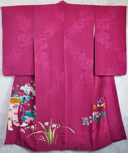 Azalea 40s Semi Antique Textured Silk Kimono Robe