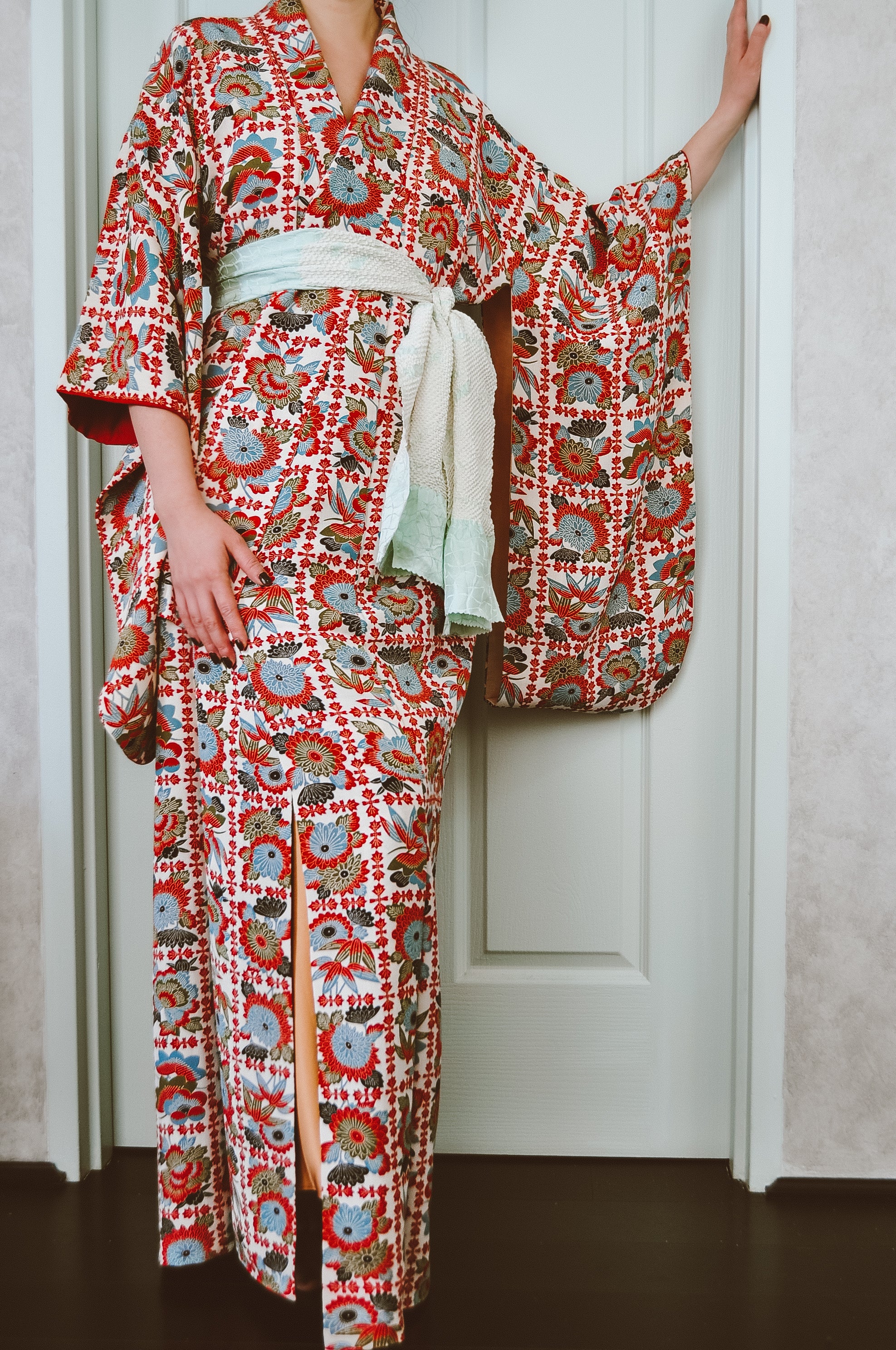 Diamond Sky Vintage Kimono Robe