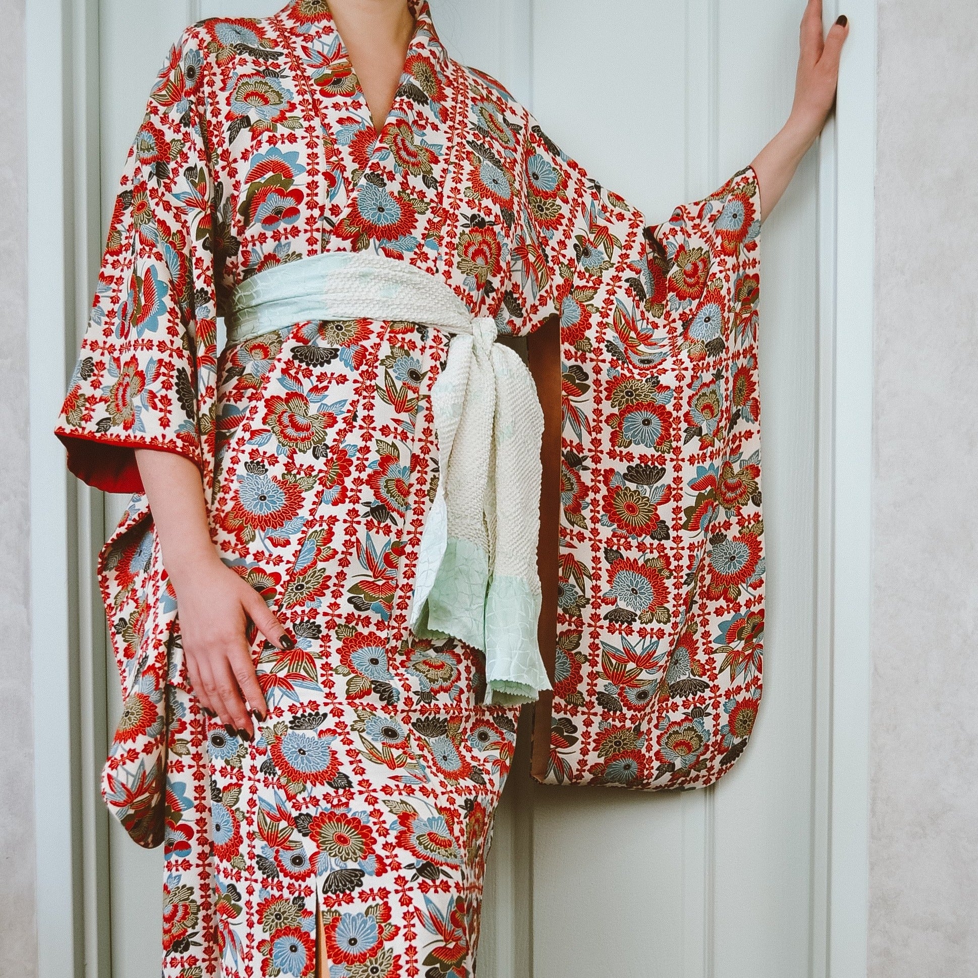 Diamond Sky Vintage Kimono Robe