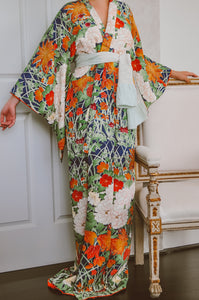 Le Jardin de L'amour 80s Vintage Kimono