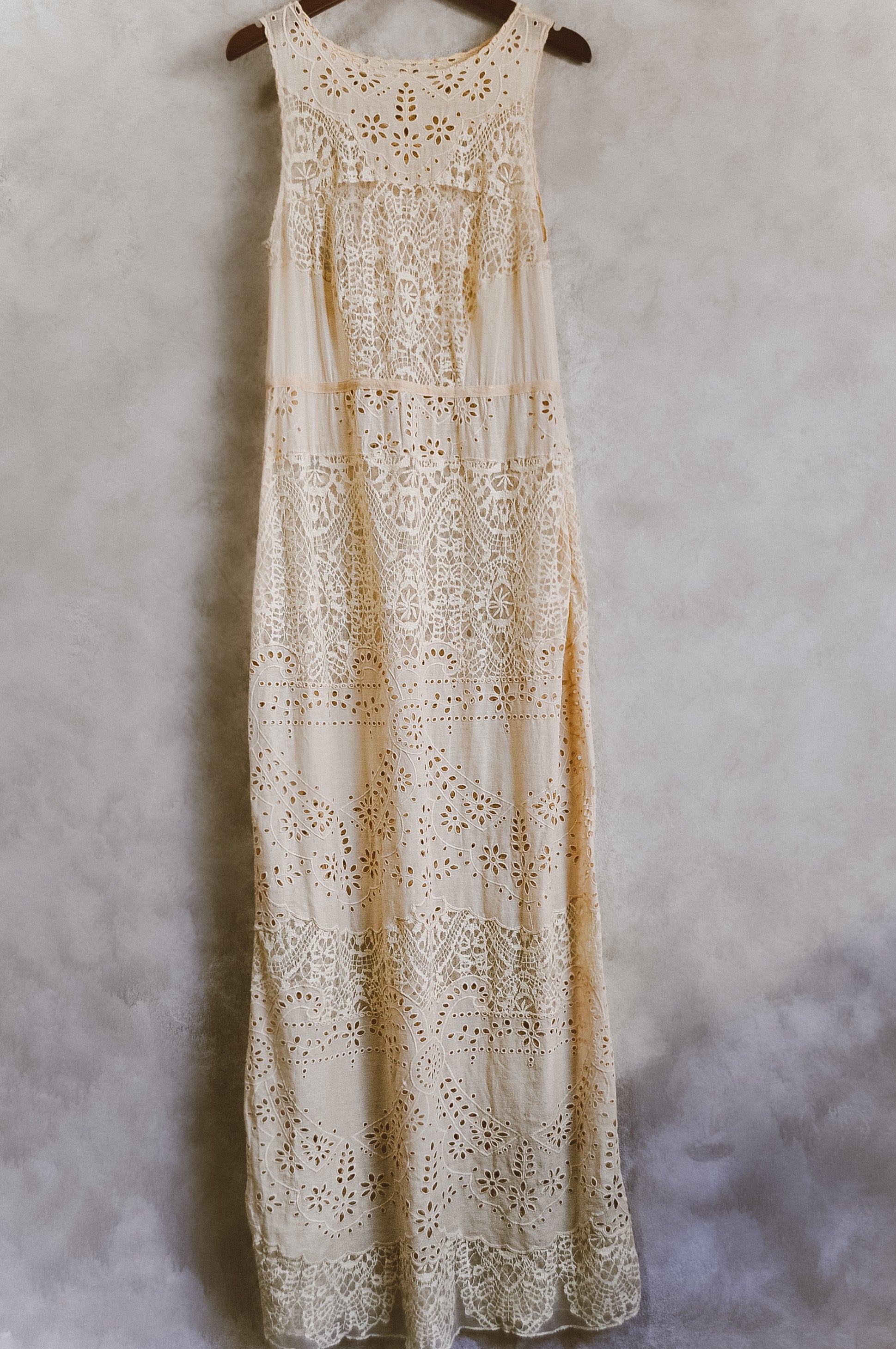 Victorian Dream Romance Lace and Embroidery Gown