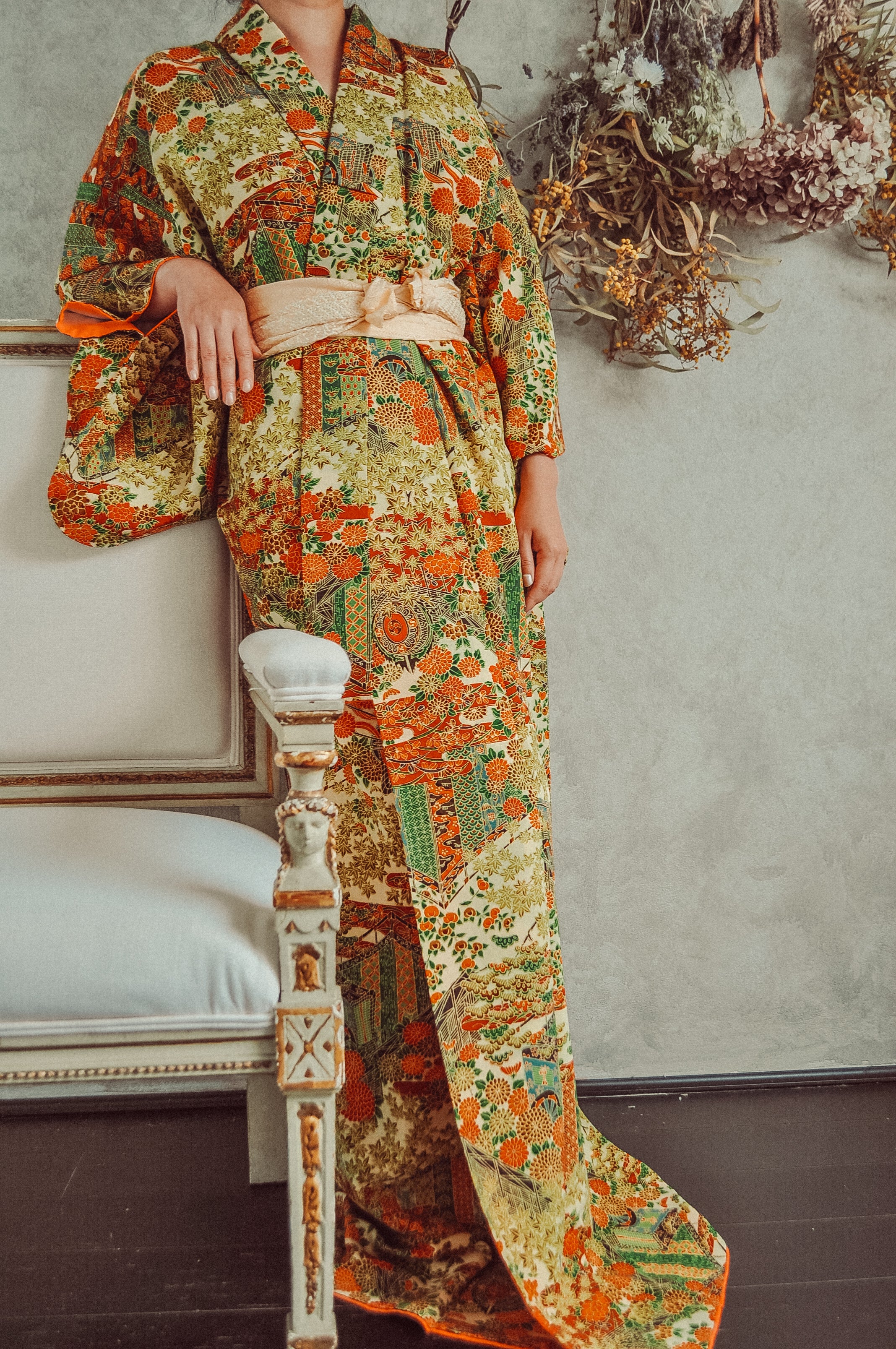 Vintage kimono robe sale