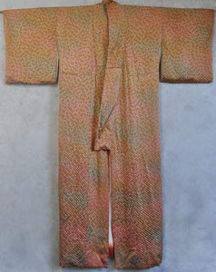 Blessed with Stars Full Shibori 60s Vintage Silk Kimono Robe
