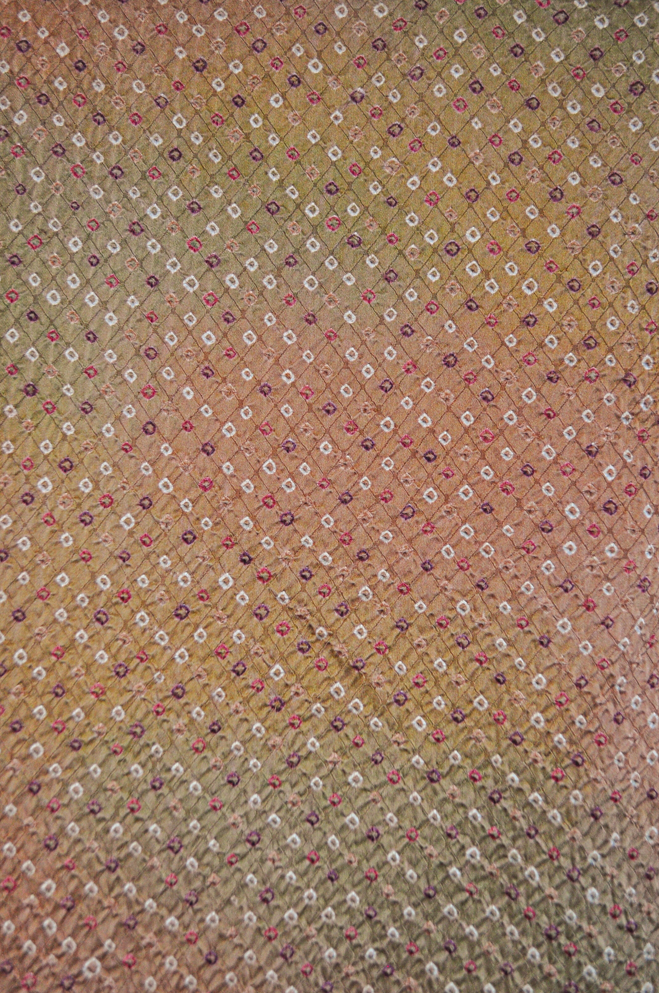 Blessed with Stars Full Shibori 60s Vintage Silk Kimono Robe