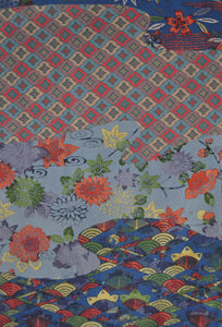 Horizon Blue Water colour Landscape vintage Kimono Robe