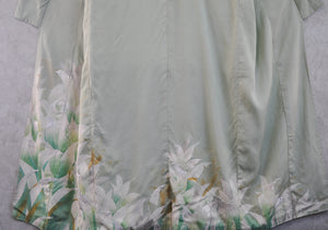 Summer of Kyoto 60s Textured Viscose Embroidery Vintage Kimono Robe