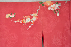 Rosy Cloud Antique Silk Vintage Kimono Robe