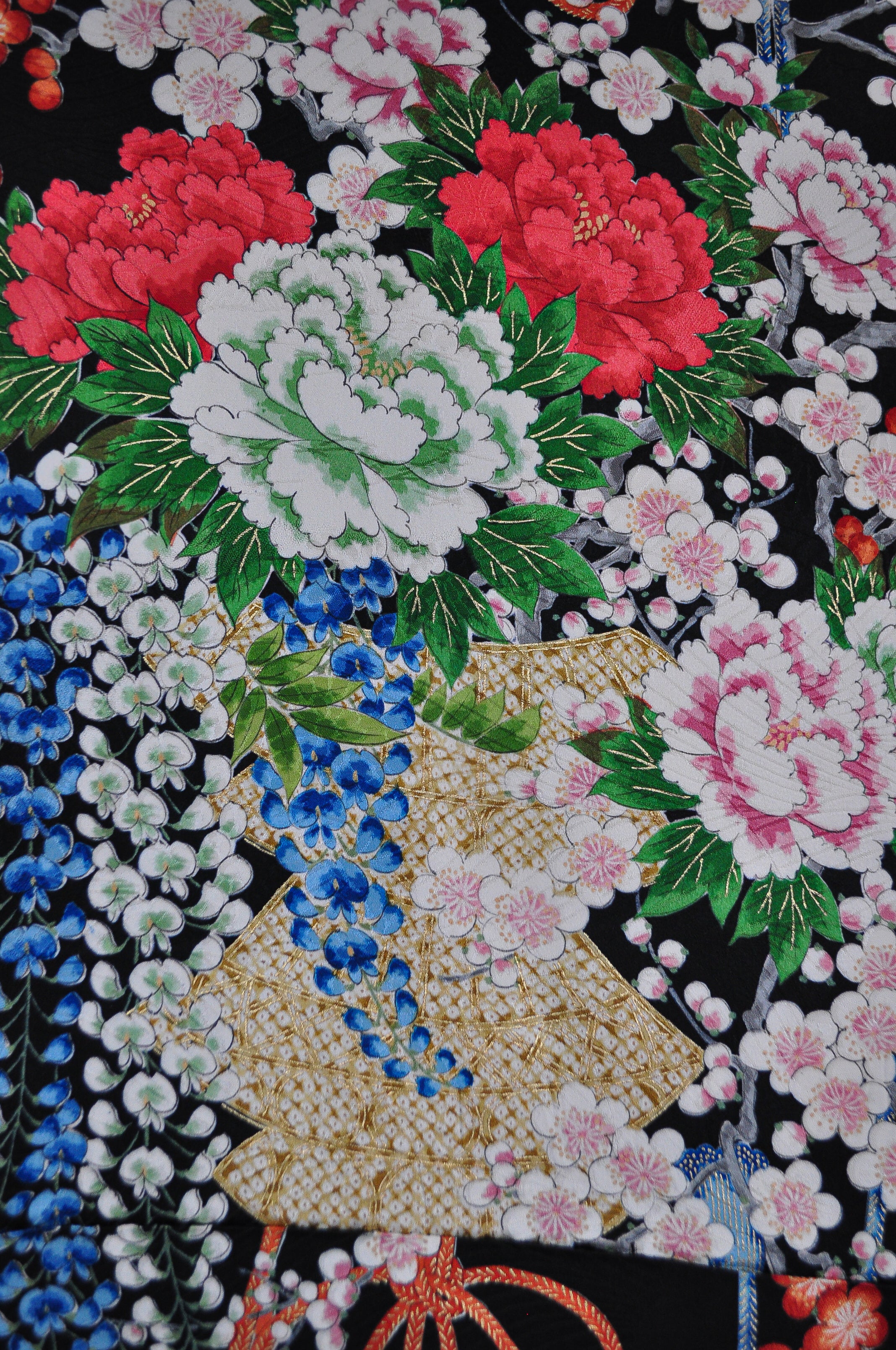 Blooming Night Vintage Kimono