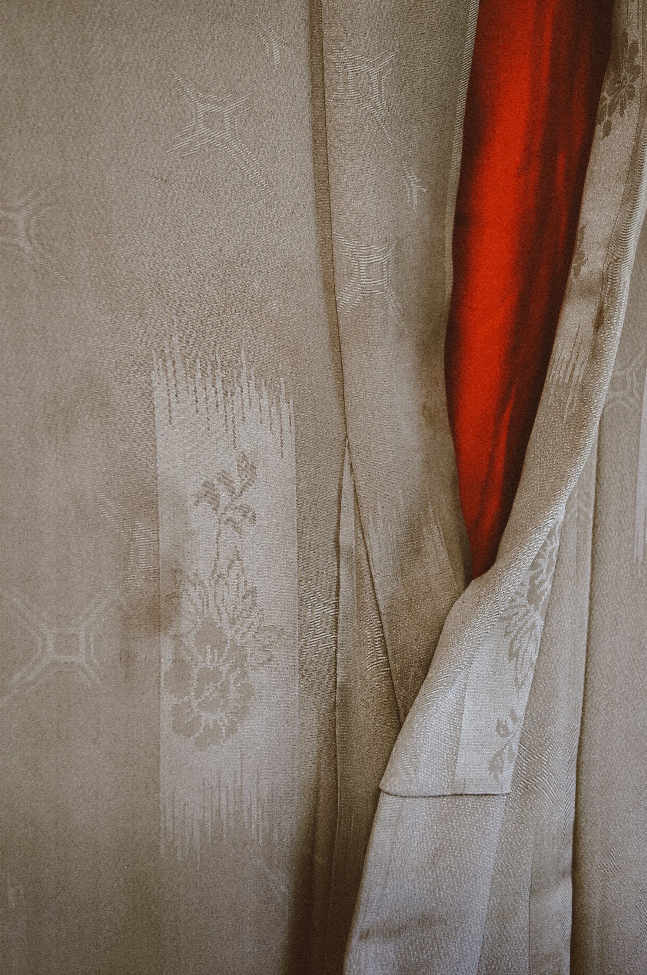 Amberlight Antique Vintage Silk Jacquard Kimono Robe