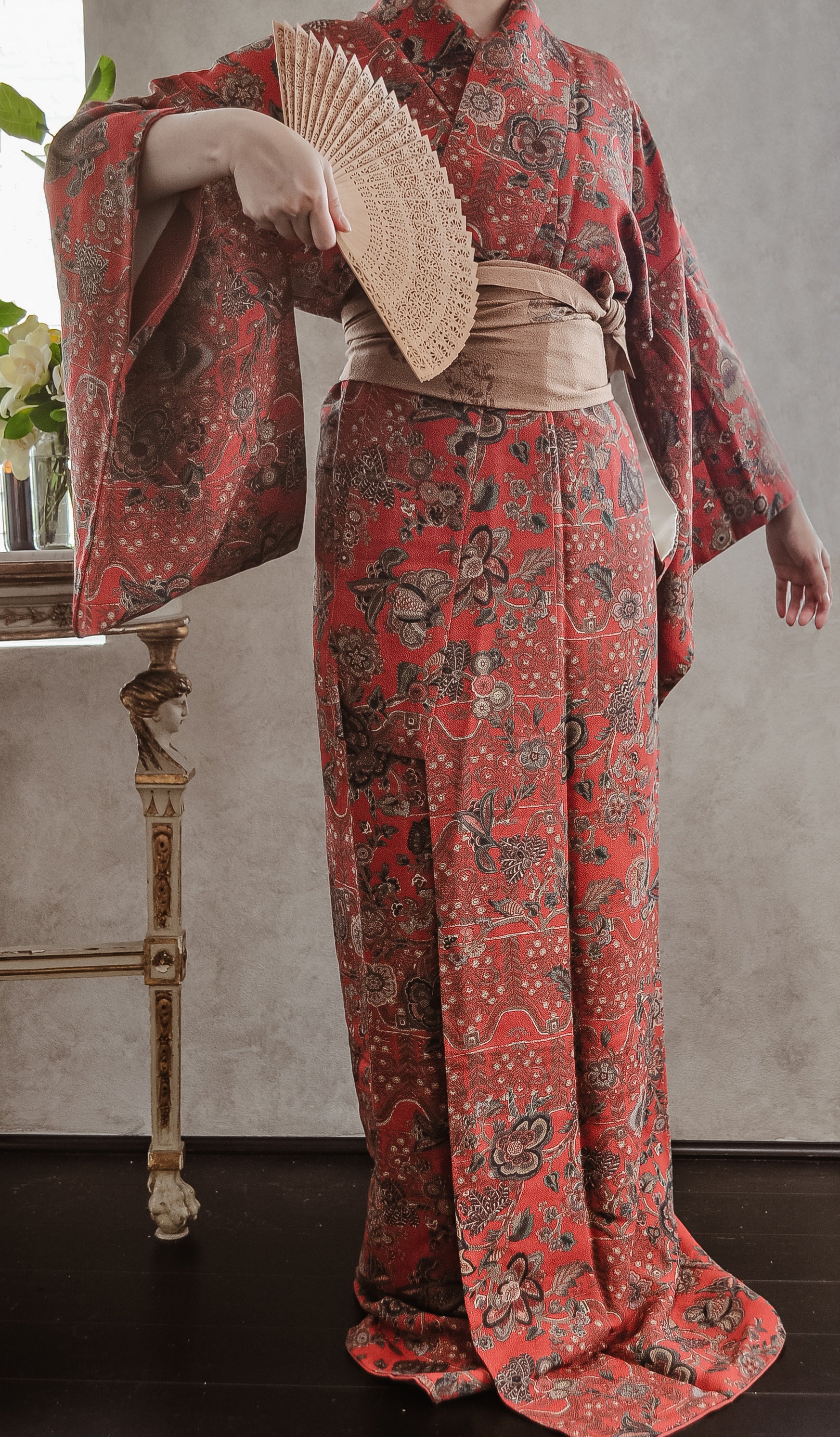Rambling Rose 70s Kimono Robe