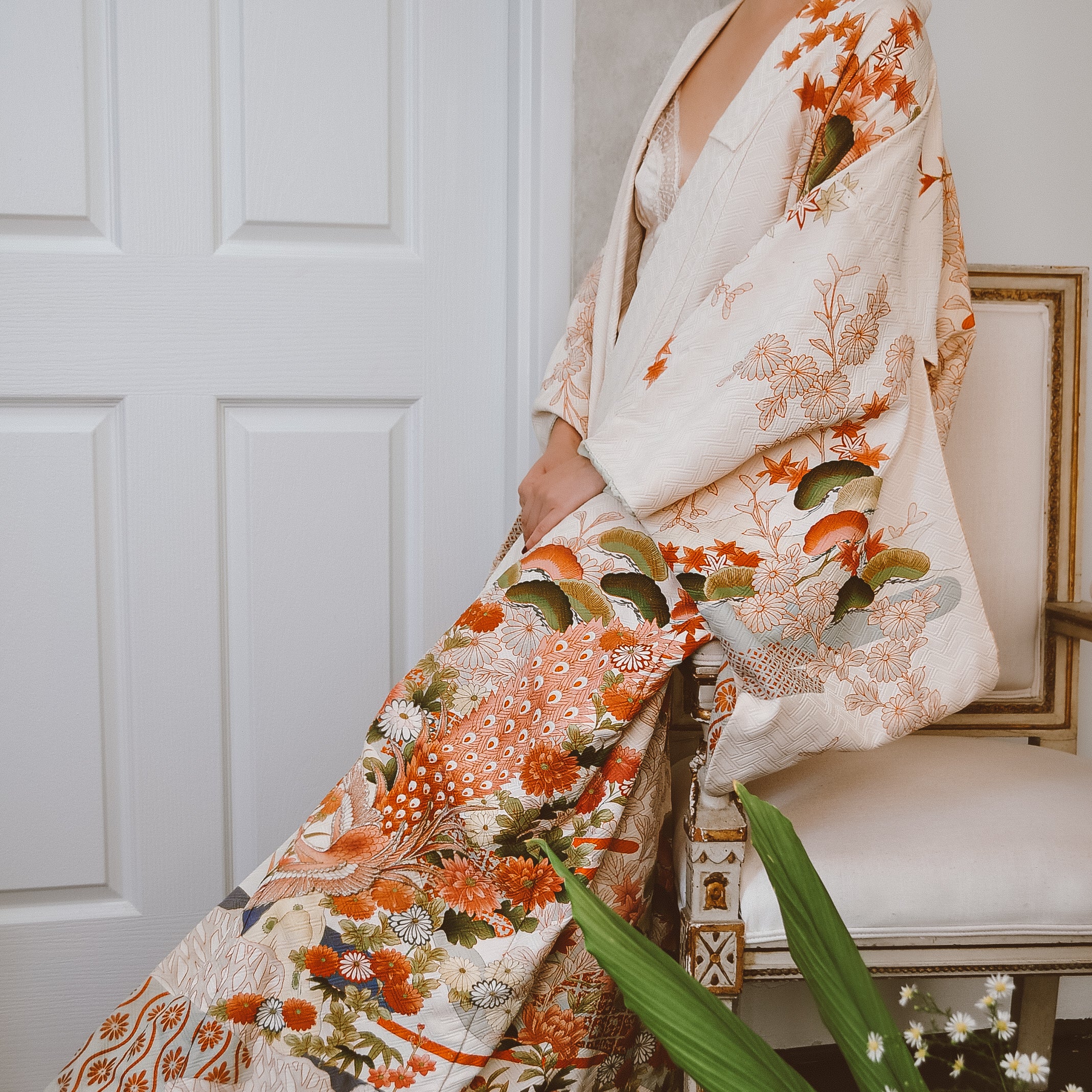Lady Fujitsubo Supreme blossom Vintage kimono Robe