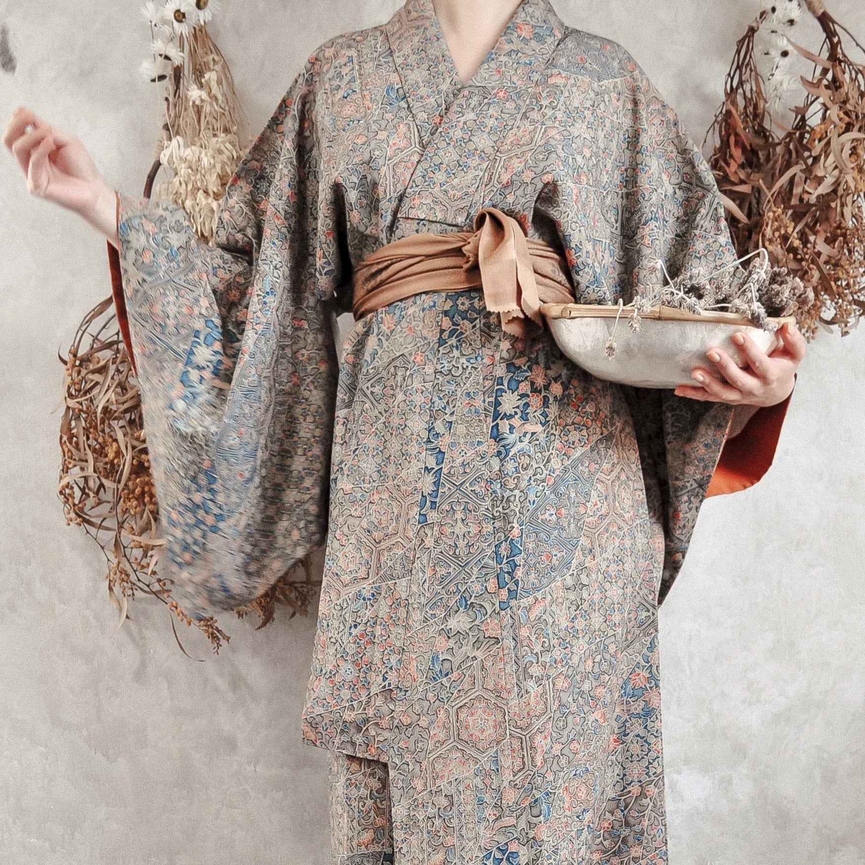 Giverny Dawn Vintage Kimono Robe
