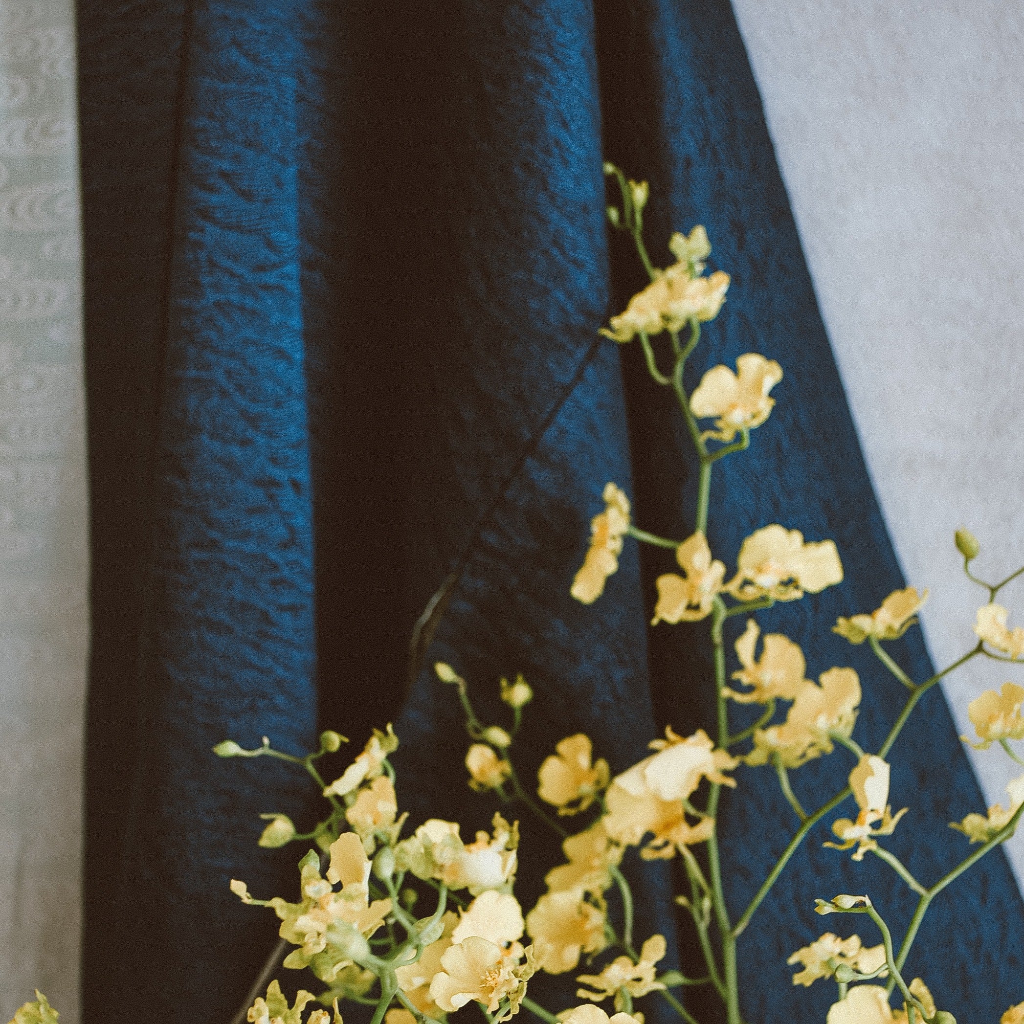 Sapphire Wave Vintage Textured Silk Kimono Jacket